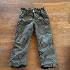 Columbia Olive Kids Snow Pants Bottoms sz 10/12